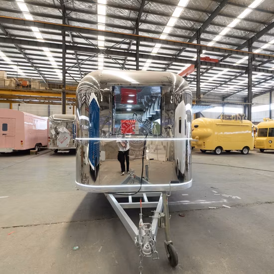 Airstream 자동 판매기 핫도그 카트 모바일 음식 밴 음식 예고편