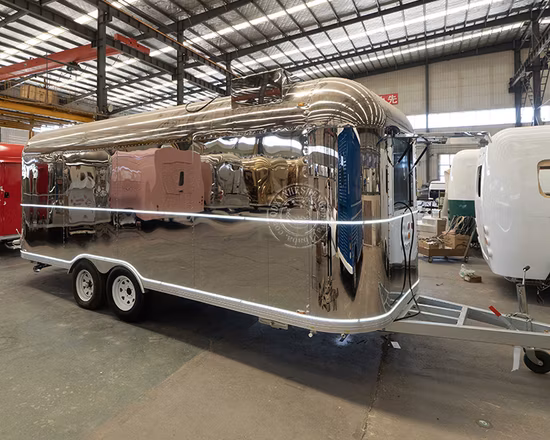 주방이 완비된 푸드 트럭 모바일 에어스트림 푸드 트레일러