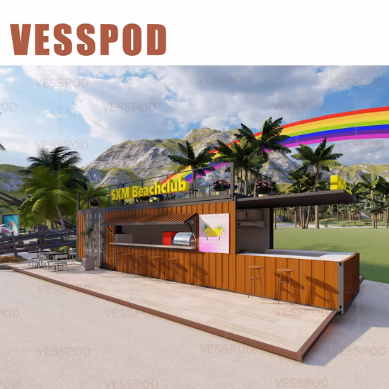 조립식 모듈식 컨테이너 저장소, 컨테이너 바 및 선적 컨테이너 저장소